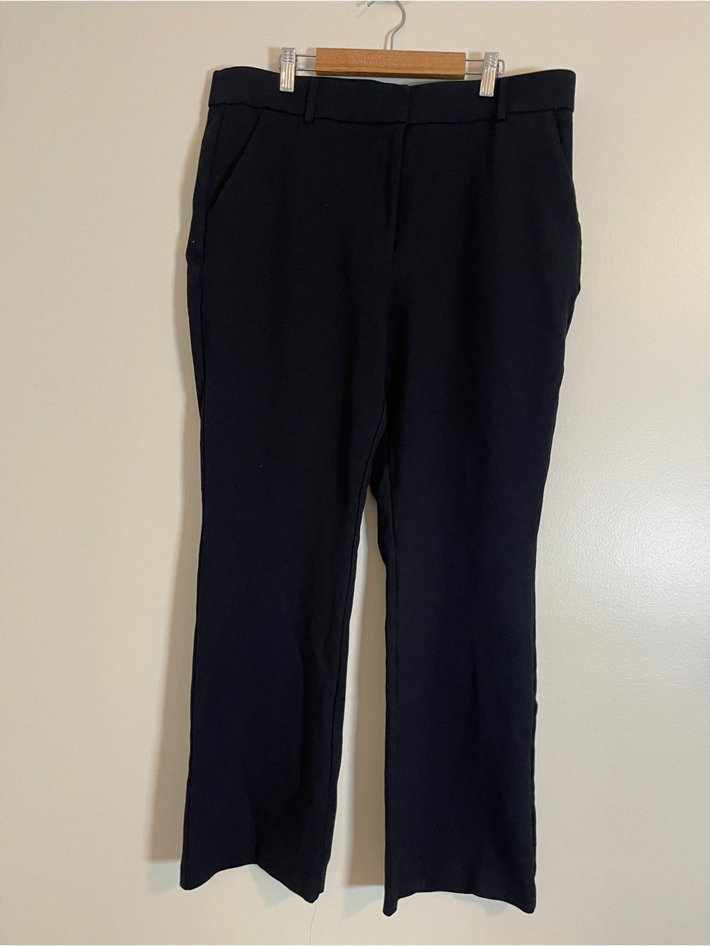Rafaella Pants Womens XL Black Straight-Leg Classic Minimalist Chic Work Dress